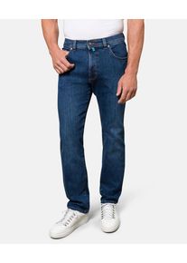 5-Pocket-Jeans Pierre Cardin "Dijon", Herren, Gr. 38, L&auml;nge 30, blau (dunkelblau used), Denim/Jeans, Obermaterial: 87% Baumwolle, 12% Polyester, 1% Elasthan, lang, Jeans 5-Pocket-Jeans