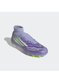 Fu&szlig;ballschuh adidas Performance "F50 SPARKFUSION LEAGUE FG/AG", Damen, Gr. 42, violet tone, lucid lemon, lila rush, Synthetik, Textil, Schuhe Fu&szlig;ballschuh, geeignet f&uuml;r Rasen- und Kunstrasenpl&auml;tze