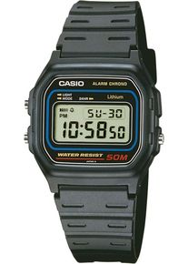 Chronograph "W-59-1VQES", schwarz, CASIO TIMELESS COLLECTION, Armbanduhren, Damen, Chronograph, Quarzuhr, Armbanduhr, Damen, Herren, digital, Stoppfunktion