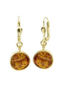 Paar Ohrh&auml;nger OSTSEE-SCHMUCK "- Classic 10 mm - Gold 333/000 - Bernstein" Gr. 30, gold (gold 333, goldfarben, gelb), Ohrringe, Damen, Gelbgold 333, Paar Ohrh&auml;nger