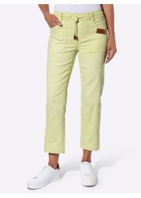 7/8-Jeans Casual Looks, Damen, Gr. 46, Normalgr&ouml;&szlig;en, pistazie, 81% Baumwolle, 17% Polyester, 2% Elasthan, unifarben, 7/8-L&auml;nge, Jeans 7/8-Jeans