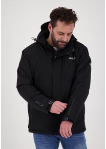 Winterjacke DEPROC Active "MONTREAL MEN", Herren, Gr. 4XL (60), schwarz, 96% Polyester; 4% Elasthan, Windstopperb&uuml;ndchen mit Daumenl&ouml;chern,mit Schneefang,mit verstellbarem Klettverschluss, Jacken Winterjacke, auch in Gro&szlig;en Gr&ouml;&szlig;en erh&auml;ltlich