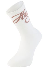 Socken HUGO UNDERWEAR, Damen, Gr. 36-42, wei&szlig; 100, Baumwollmischung, normal, Socken Socken, mit schimmerden Logo