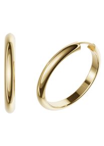 Paar Creolen Firetti "Schmuck Geschenk Silber 925 Ohrringe 3,9 mm breit" Gr. 30, gold (gelbgoldfarben), Ohrringe, Damen, 30, Silber 925 (Sterlingsilber), Paar Creolen, Made in Germany