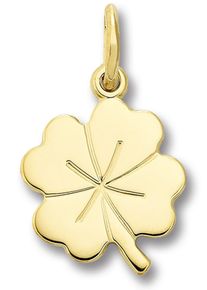 Kettenanh&auml;nger ONE ELEMENT "Kleeblatt Anh&auml;nger aus 333 Gelbgold", gold, Schmuckanh&auml;nger, Damen, Gelbgold 333, Kettenanh&auml;nger, Natur