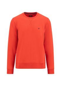 Sweatshirt Fynch-Hatton, Herren, Gr. XL, rot (poppy rot), Sweatware, Obermaterial: 90% Baumwolle, 10% Polyester, unifarben, regular fit taillenbedeckt, Rundhals, Rippb&uuml;ndchen, Sweatshirts Sweatshirt, mit Logo Stickerei