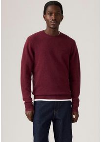 Levi's Wollpullover LEVI'S "ORIGINAL HM SWEATER", Herren, Gr. XL, tawny port, Strick, Obermaterial: 80% Wolle, 20% Polyamid, regular fit normal, Rundhals, Pullover Wollpullover, klassische Rundhalsform