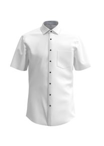 Businesshemd Seidensticker "Regular", Herren, Gr. L42, normale &Auml;rmell&auml;ngen, wei&szlig;, 100% Baumwolle, unifarben, regular fit, gerader Abschluss, Hemden Businesshemd, Regular 1/2 Kentkragen Uni