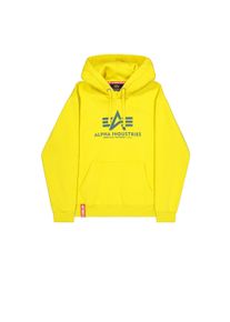 Hoodie Alpha Industries "Basic Hoodie BL", Herren, Gr. S, cyber, Obermaterial: 80% Baumwolle, 20% Polyester, regular fit, Sweatshirts Hoodie