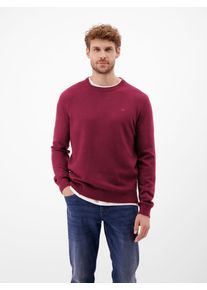 Strickpullover Lerros, Herren, Gr. M, schwarz, Strick, Obermaterial: 88% Schurwolle, 12% Kaschmir, unifarben, regular fit normal, Rundhals, Rippb&uuml;ndchen, Pullover Strickpullover, mit Logo Stickerei