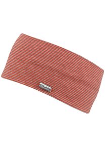 Stirnband Chillouts "Farum Headband", Damen, rot (rot, grau), Baumwollmischung, gestreift, mehrfarbig, M&uuml;tzen Stirnband, D&uuml;nn gestreiftes Baumwoll-Stirnband mit sanfter Oberfl&auml;che