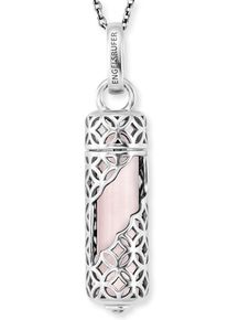 Kette mit Anh&auml;nger Engelsrufer "POWERFUL STONE ROSENQUARZ" Gr. M, bunt (silberfarben, rosa), Halsketten, Damen, M, Silber 925 (Sterlingsilber), L: 60, Kette mit Anh&auml;nger, mit Rosenquarz