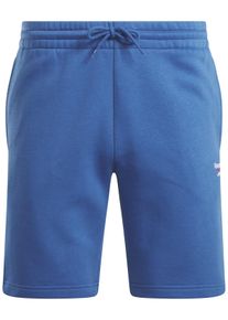 Shorts Reebok "Reebok IDENTITY SMALL LOGO FLEECE S", Herren, Gr. L, N-Gr, blau (twilight blu), Obermaterial: 70% Baumwolle, 30% Polyester, Hosen Shorts, sportlicher Stil, f&uuml;r sportliche Aktivit&auml;ten, leichtes Material