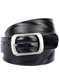 Lederg&uuml;rtel Anthoni Crown, Damen, Gr. 95, schwarz, Leder, unifarben, G&uuml;rtel Lederg&uuml;rtel, Jeansg&uuml;rtel genarbt