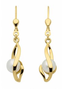 Adelia&acute;s Paar Ohrh&auml;nger ADELIA&acute;S "333 Gold Ohrringe Ohrh&auml;nger mit S&uuml;&szlig;wasser Zuchtperle", gold, Ohrringe, Damen, Gelbgold 333, Paar Ohrh&auml;nger