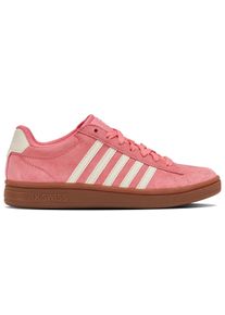 Sneaker K-Swiss "COURT TIEBREAK II SDE", Damen, Gr. 41, pnklem, wtcpgry, gum, Leder, Schuhe Sneaker