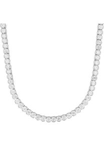 JOOP! Collier JOOP "Tennisgliederung", silber (silberfarben, kristallwei&szlig;), Halsketten, Damen, Silber 925 (Sterlingsilber), L: 45 B: 3,5mm, Collier, mit Zirkonia (synth.), B:3,5mm