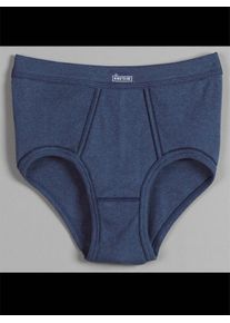 King&acute;S Club Slip KINGS CLUB, Herren, Gr. 6, 2 Stk., blau (dunkelblau, meliert), 100% Baumwolle, Unterhosen Slip