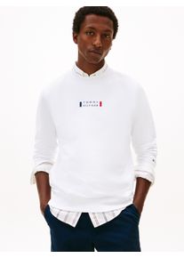 Sweatshirt Tommy Hilfiger "BRAND LOVE", Herren, Gr. XL, wei&szlig;, Sweatware, Obermaterial: 100% Baumwolle, regular fit, Rundhals, Rippb&uuml;ndchen, Sweatshirts Sweatshirt, regular fit, Rundhals