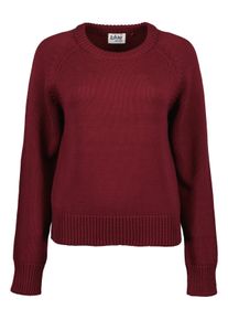 Strickpullover Blue Seven "Blue Seven Pullover", Damen, Gr. 42, 3670, wein, 50% Polyacryl, 50% Baumwolle, normal, Rundhals, Pullover Strickpullover