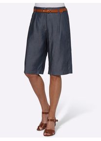 Bermudas Ambria, Damen, Gr. 46, Normalgr&ouml;&szlig;en, blau (dunkelblau), 100% Lyocell, unifarben, kurz, Hosen Bermudas