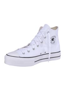 Sneaker Converse "CHUCK TAYLOR ALL STAR PLATFORM CANVAS", Damen, Gr. 39,5, wei&szlig;, Textil, Schuhe Sneaker