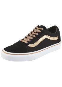 Sneaker Vans "Old Skool", Damen, Gr. 37, schwarz, Leder, Textil, Schuhe Sneaker