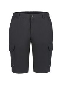 Cargobermudas Icepeak "H CARGOBERMUDA ANZIO", Herren, Gr. 56, N-Gr, schwarz (basic schwarz), Obermaterial: 100% Polyamid, Hosen Cargobermudas, mit mehreren Taschen, mit Hosenschlitz mit Rei&szlig;verschluss und Knopf