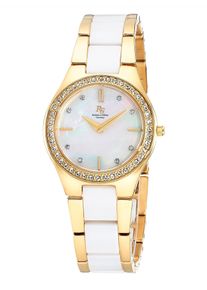 Quarzuhr, gelb (wei&szlig;, gelb), Armbanduhren, Damen, Quarzuhr