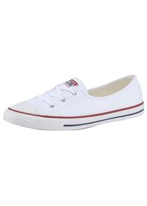 Sneaker Converse "Chuck Taylor All Star Ballet Lace Ox", Damen, Gr. 43, wei&szlig; (optical, wei&szlig;), Textil, Schuhe Sneaker, Topseller