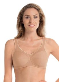 Entlastungs-BH ANITA SINCE 1886 "Jana", Damen, Gr. 85, Cup E, deep sand, Piqu&eacute;, Obermaterial: 80% Baumwolle, 15% Polyamid, 5% Elasthan, BHs Entlastungs-BH, Baumwollmix, schlicht, elastisch, funktionell, Entlastungstr&auml;ger