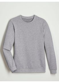Sweatshirt CLASSIC, Herren, Gr. 52/54, grau (hellgrau, meliert), 50% Baumwolle, 50% Polyester, unifarben, Rundhals, Sweatshirts Sweatshirt