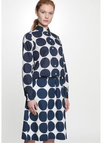 A-Linien-Rock Seidensticker "Schwarze Rose", Damen, Gr. 40, blau, 98% Baumwolle 2% Elastan, normal, R&ouml;cke A-Linien-Rock