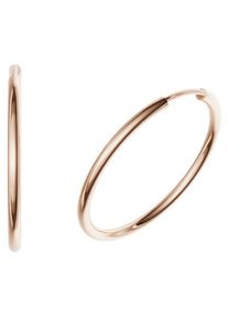 Paar Creolen Firetti "Schmuck Geschenk Silber 925 2,0 mm breit" Gr. 30, rosa (ros&eacute;goldfarben), Ohrringe, Damen, 30, Silber 925 (Sterlingsilber), Paar Creolen, Made in Germany