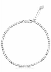 Armband Firetti "Schmuck Geschenk Silber 925 Armschmuck Armkette Tennisarmband", silber (silber, 925, wei&szlig;), Armb&auml;nder, Damen, 21cm, Silber 925 (Sterlingsilber), Armband, mit Zirkonia (synth.)
