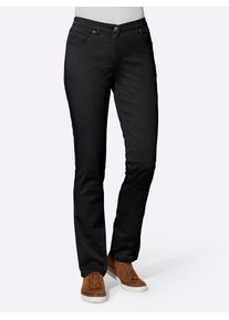 Bequeme Jeans Casual Looks, Damen, Gr. 46, Normalgr&ouml;&szlig;en, schwarz, 98% Baumwolle, 2% Elasthan, unifarben, lang, Jeans Bequeme Jeans