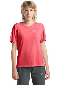Funktionsshirt Jack Wolfskin "VONNAN S/S T W", Damen, Gr. L, orange (sunset coral), Obermaterial: 100% Polyester, Shirts Funktionsshirt
