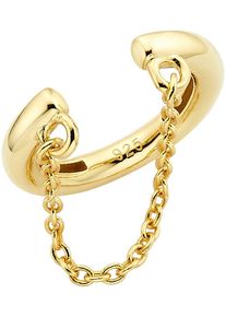 Ohrklemme "Schmuck Geschenk Ohrschmuck Ohrklemme", gold (gelbgoldfarben), ANISTON JEWELRY & WATCHES, Ohrringe, Damen, 14,5mm, Silber 925 (Sterlingsilber), Ohrklemme