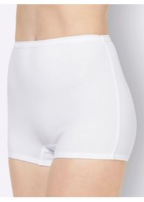 w&auml;schepur Panty W&Auml;SCHEPUR, Damen, Gr. 44, 4 Stk., bunt (2x hellgrau, geringelt, 2x wei&szlig;), 95% Baumwolle, 5% Elasthan, Meliert:5% Elasthan, 1% Polyester, 94% Baumwolle, Unterhosen Panty