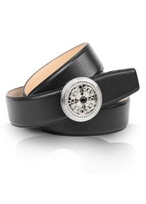 Lederg&uuml;rtel Anthoni Crown, Damen, Gr. 90, schwarz, Leder, unifarben, G&uuml;rtel Lederg&uuml;rtel, mit Koppelschlie&szlig;e