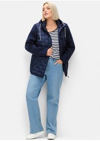 Bequeme Jeans sheego, Damen, Gr. 56, Normalgr&ouml;&szlig;en, blau (light blau, denim), 99% Baumwolle, 1% Elasthan, unifarben, lang, Jeans Bequeme Jeans