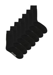 Jack & Jones PlusSize Freizeitsocken "JACRAFAEL SOCKS 7 PACK NOOS PLS", Damen, Gr. 43/46, schwarz pack:schwarz, schwarz, schwarz, schwarz, schwarz, schwarz, Baumwollmischung, JACK & JONES PLUSSIZE, Socken Freizeitsocken, mit Logostickerei