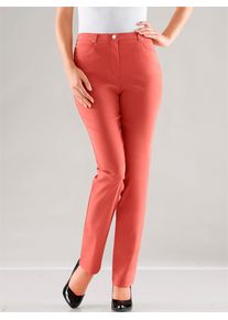 5-Pocket-Hose Stehmann, Damen, Gr. 46, Normalgr&ouml;&szlig;en, rot (hummerrot), 72% Viskose, 25% Polyamid, 3% Elasthan, unifarben, lang, Hosen 5-Pocket-Hose