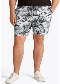 Tommy Hilfiger Big & Tall Chinoshorts "BT-BROOKLYN 7 INCH PRT SHORT-B", Herren, Gr. 46, N-Gr, blau (desert sky), Web, Obermaterial: 100% Leinen, TOMMY HILFIGER BIG & TALL, Hosen Chinoshorts, Gro&szlig;e Gr&ouml;&szlig;en, mit Allover-Druck