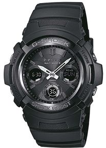 Funkchronograph Casio G-SHOCK, schwarz (grau, schwarz), Armbanduhren, Herren, Funkchronograph, Solaruhr, Armbanduhr,Herrenuhr,digital bis 20 bar wasserd.Resinarmband