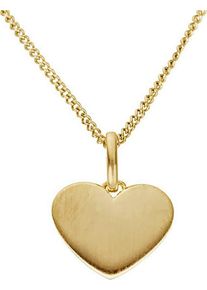 Kettenanh&auml;nger Firetti "Schmuck Geschenk Gold 333 Halsschmuck Anh&auml;nger Herz", gold (gelbgoldfarben), Schmuckanh&auml;nger, Damen, Gelbgold 333, 0,37 g, Kettenanh&auml;nger
