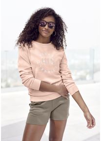 H.I.S. Shorts H.I.S, Damen, Gr. 48/50, N-Gr, braun (camelfarben), Interlock, Obermaterial: 60% Baumwolle, 40% Polyester, unifarben, Basic, Hosen Shorts, mit seitlicher wei&szlig;er Paspel