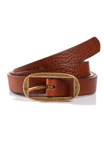 Lederg&uuml;rtel Tom Tailor "TTMARIAH", Damen, Gr. 75, braun (light braun uni), Rindsleder, unifarben, G&uuml;rtel Lederg&uuml;rtel, 2 cm breiter Dameng&uuml;rtel, modisch vielseitig, rustikaler Vintage-look