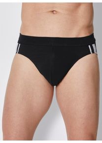 Slip Schiesser, Herren, Gr. 8, 3 Stk., schwarz, 95% Baumwolle, 5% Elasthan, Unterhosen Slip