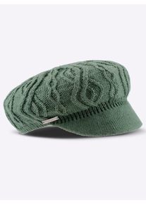 Ballonm&uuml;tze Casual Looks, Damen, gr&uuml;n (pistazie), Kunstfaser, M&uuml;tzen Ballonm&uuml;tze